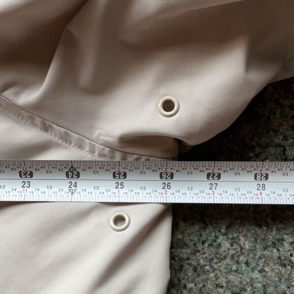 Blair Light Tan Cream Colored Coat Women XL Jacket Button Closure Polyester - Picture 6 of 7